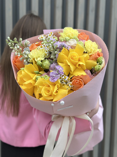 Авторский букет «Flame Bloom»